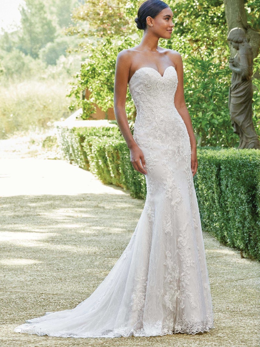 Sincerity Bridal 44212 Wedding Dress Size 16 Lace Fit & Flare Gown
